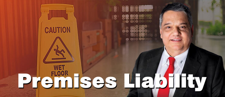 Caution sign and premises liability theme.
