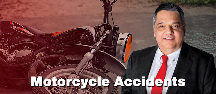 Motorcycle accident image with a person.